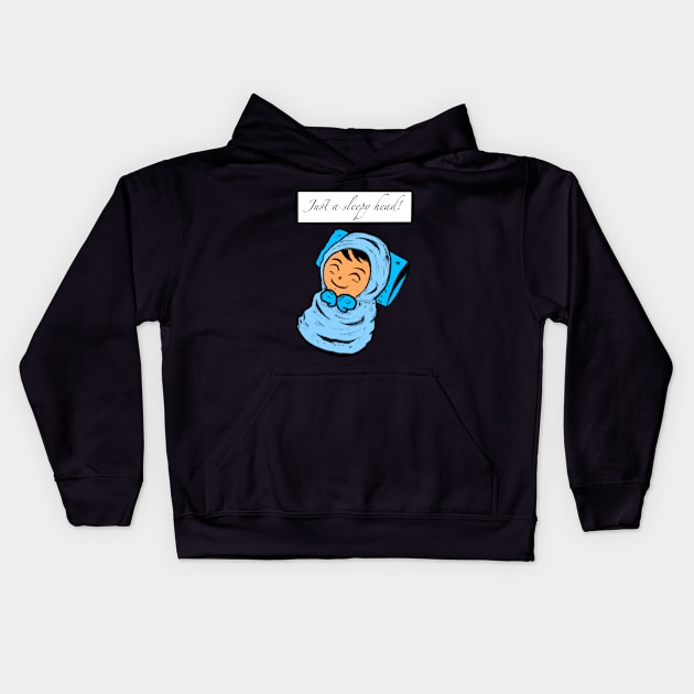 Just a cute sleepy head! Kids Hoodie by Andrew Hau